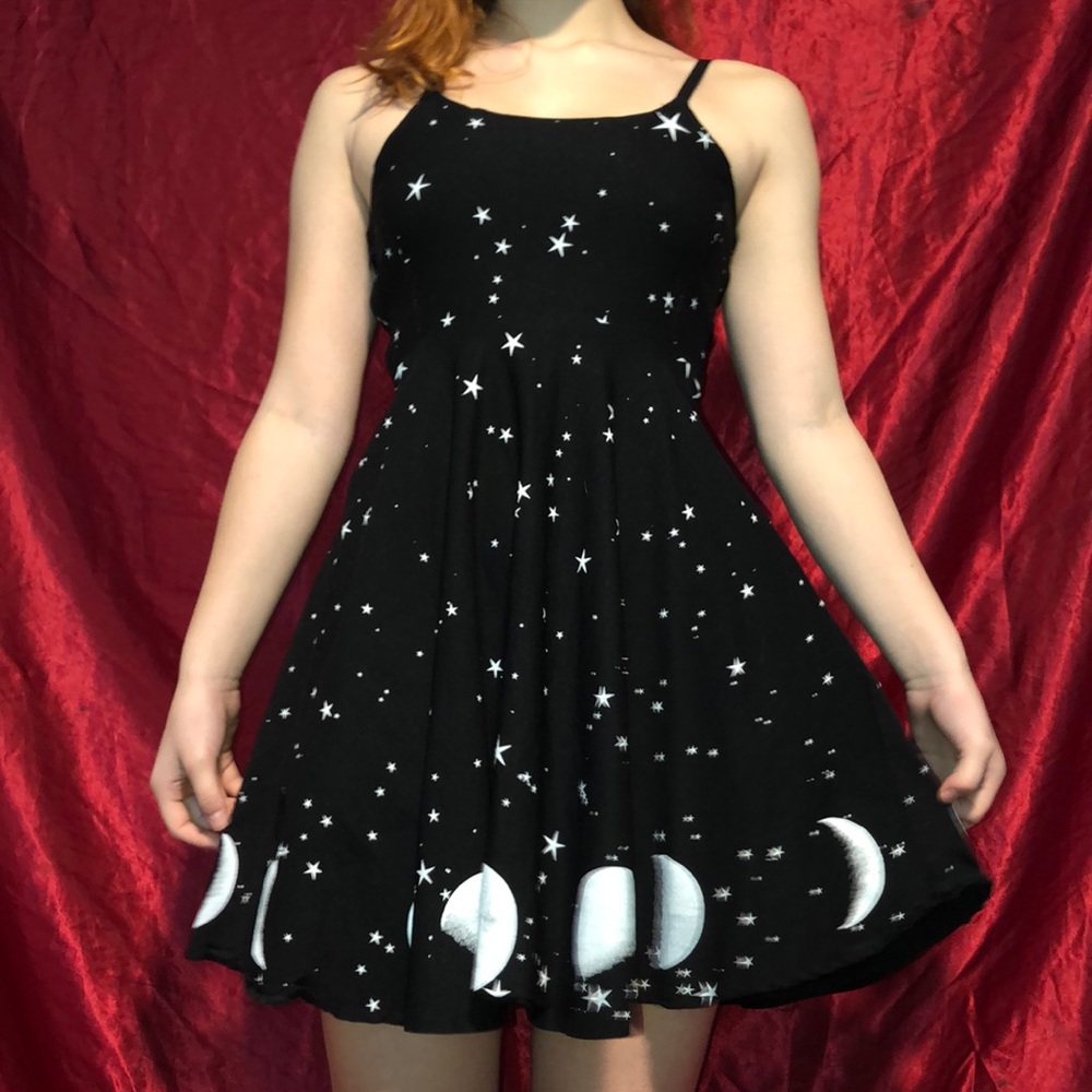 Black dress with moon phases on it $35